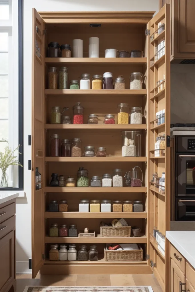 Amber apothecary shelf