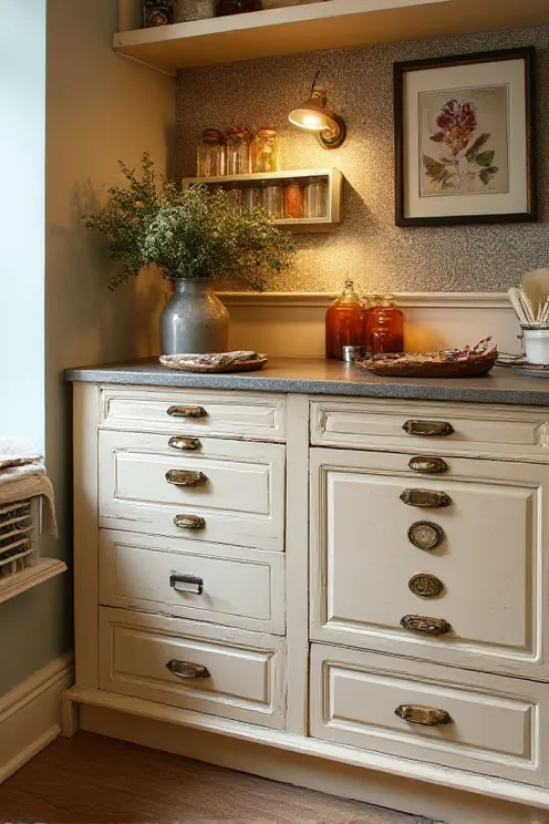 Apothecary Drawer Pantry