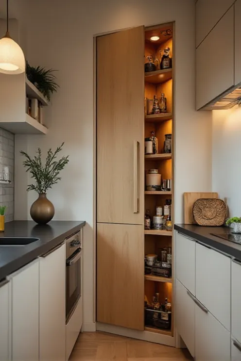 Japandi Pocket Pantry Corner