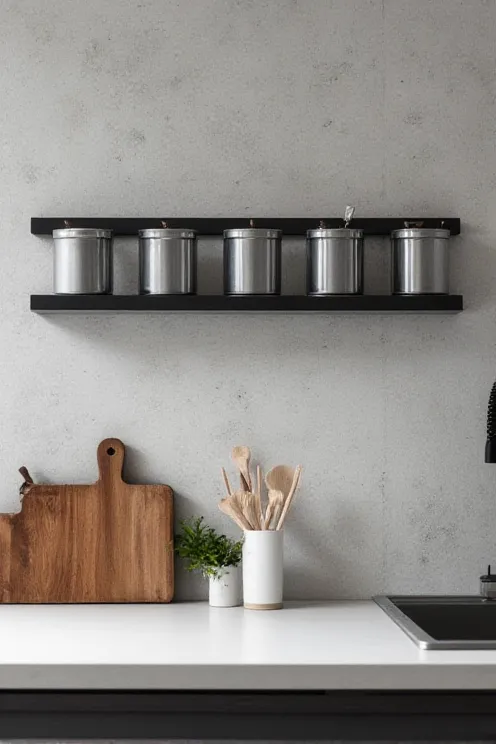 Magnetic backsplash strip system