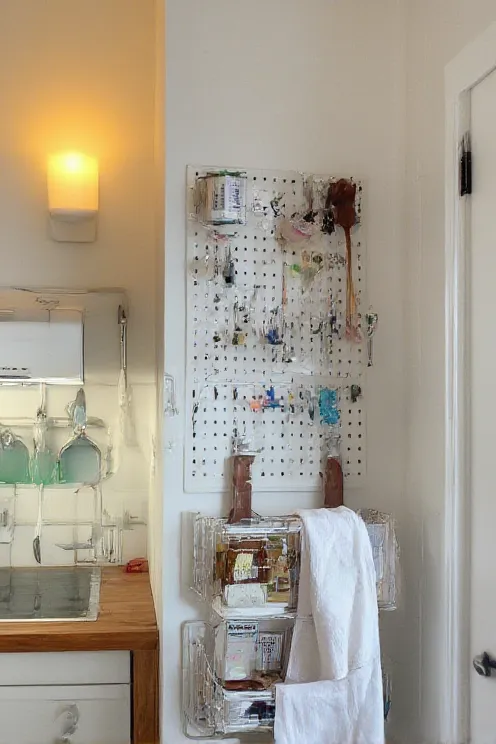 Pegboard Prep Wall Organizer