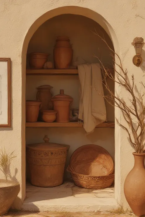 Plaster Arch Pantry