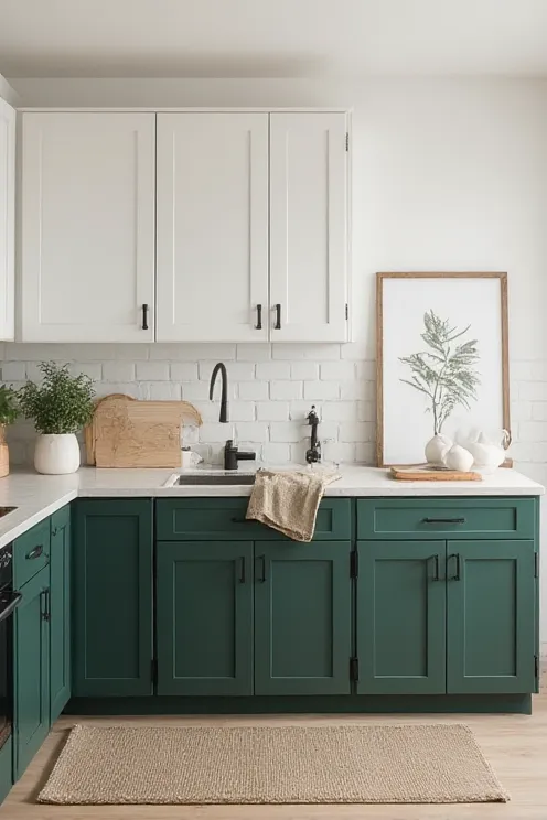 Two Tone Paint Only Lower Cabinets