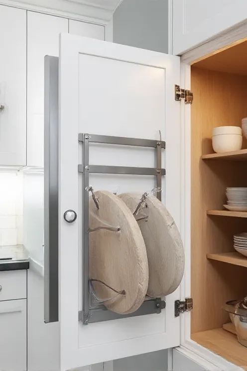 inside-door vertical rack