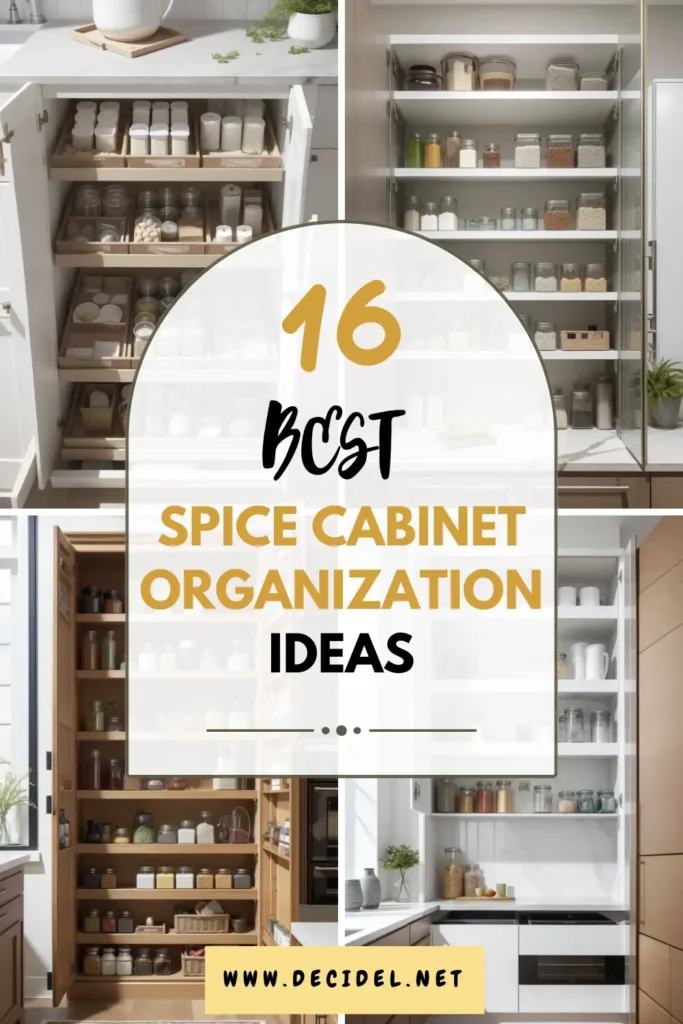 Best spice cabinet organization ideas
