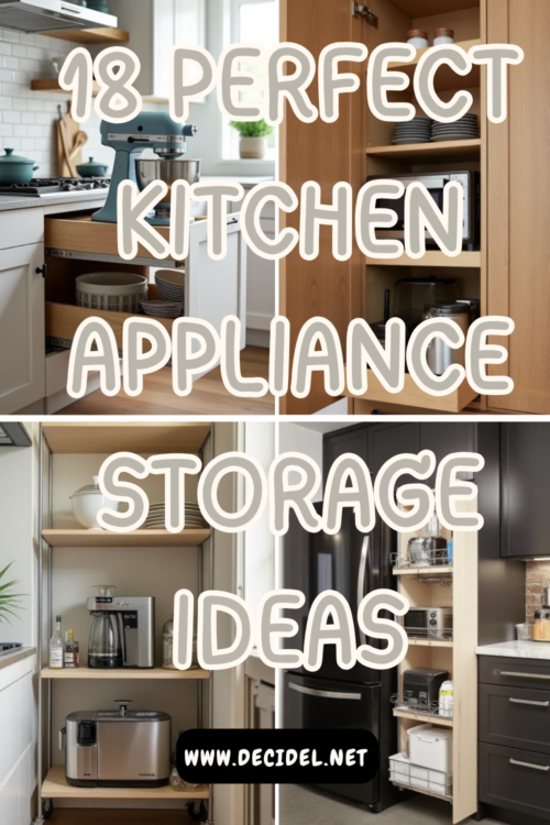 Kitchen Appliance Storage Ideas