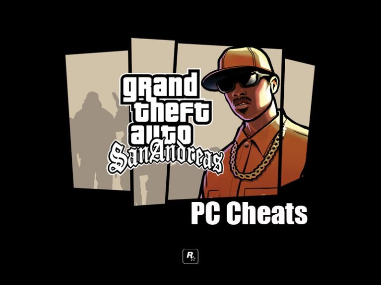 Grand Theft Auto San Andreas Cheats for PC