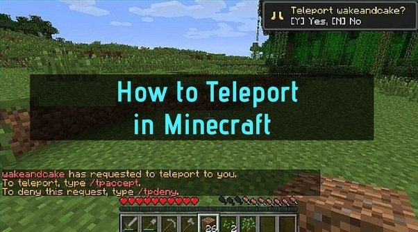 how to tp in minecraft