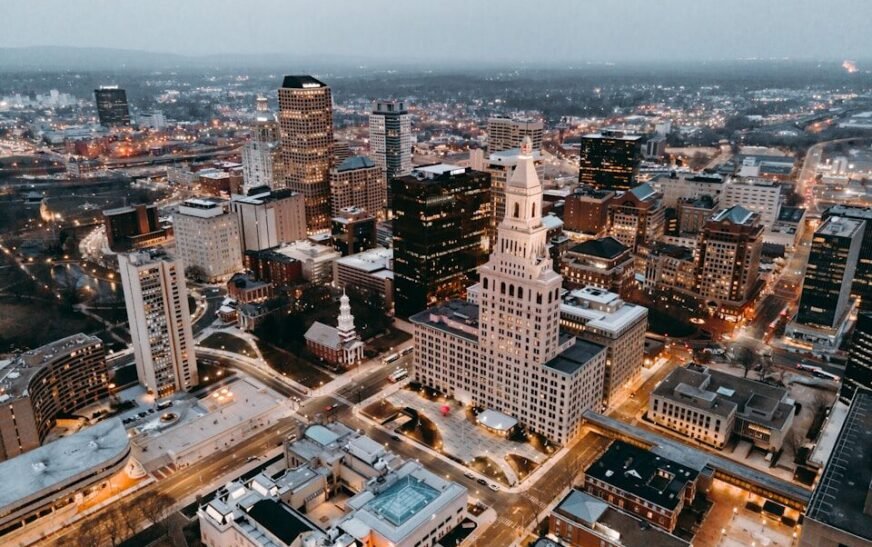 aerial view of city buildings during daytime