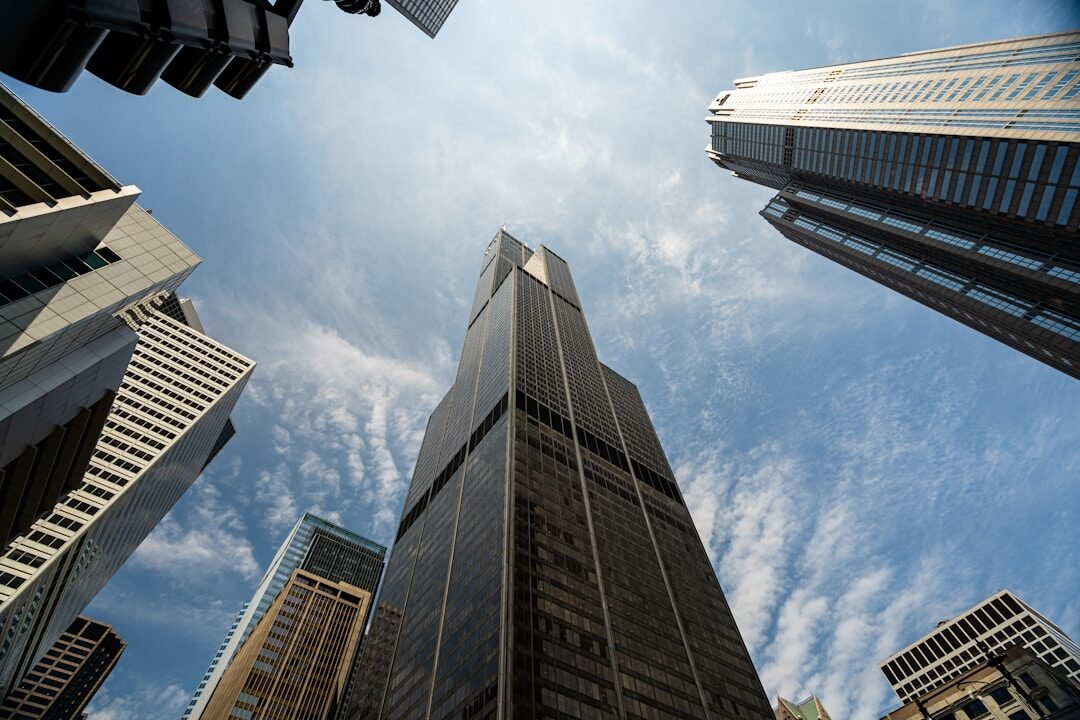 low angle photo of high rise buildings