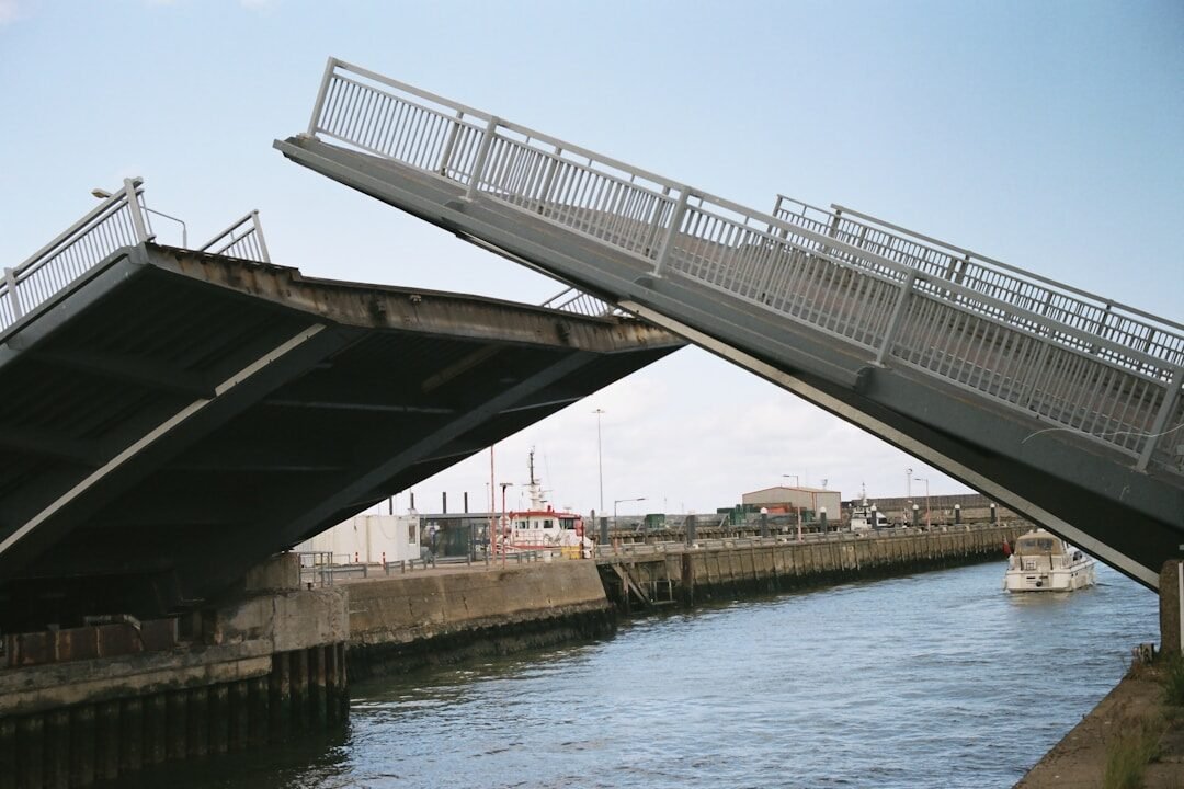 a bridge over a river