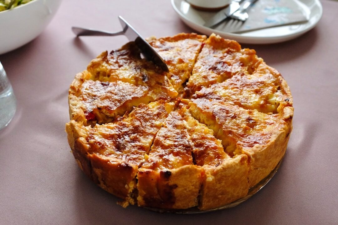 a pizza on a plate